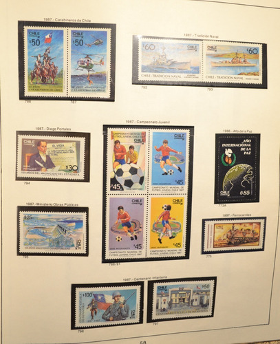 Ch786 Chile Varias Series Completas Años 1987 Mint ###