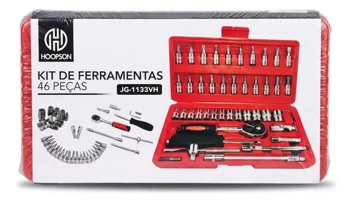 Kit De Ferramentas Combinadas Hoopson Jg-1133vh 46 Peças | Frete