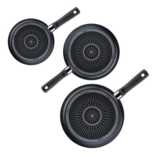 Imagen 4 de 6 de Juego 3 Sartenes T-fal 20 24 Y 30cm Combo Sartén Oferta