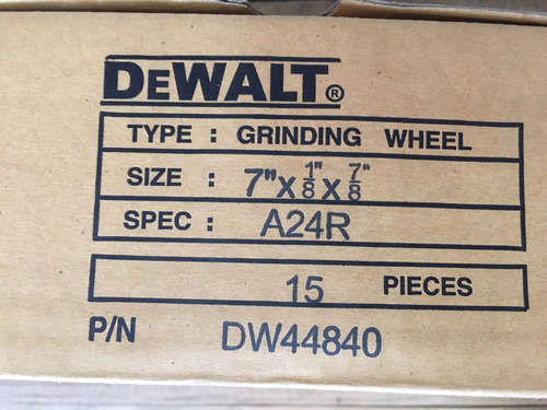 Disco Dewalt Corte Metal 7x1/8x7/8 X2unidades Tienda -