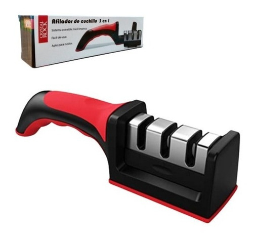 Afilador Cuchillo Ergonomico Acero Inoxidable Sharpener Nuev