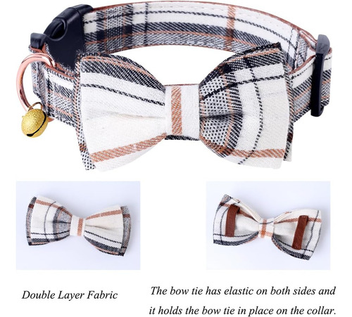 Collar De Perro Con Pajarita - Collar Ajustable Para Per...