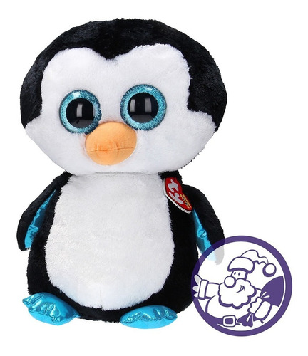 Peluche Pinguino Waddles Grande Ty Beanies Boos 40 Cm