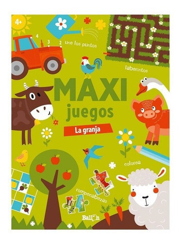 Libro Libro Maxi Juegos - La Granja, De Vv. Aa.. Editorial Contrapunto, Tapa Blanda, Edición 1 En Español, 2021