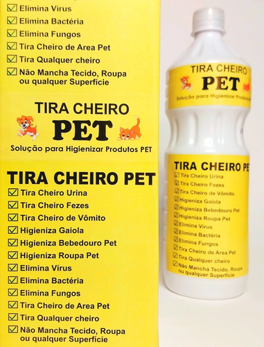 Kit 3litros Melhor Bactericida Elimina Odor Pet Não Tóxico