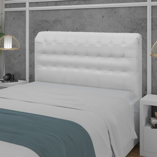 Cabeceira King 195cm Dama New Plus Branco Hc