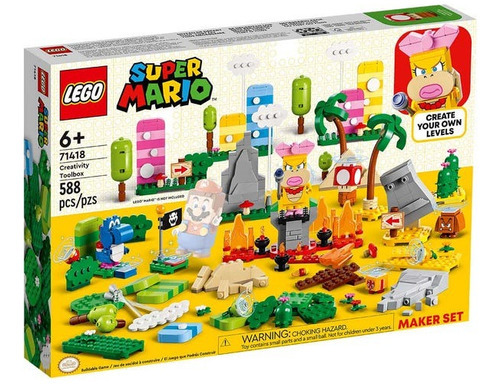 Kit Lego Super Mario Caja De Herramientas Creativas 71418 6+ 588