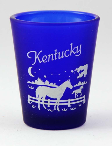 Kentucky Azul Cobalto Vidrio Shot