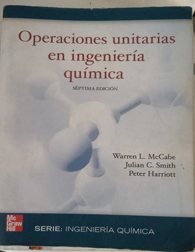 Operaciones Unitarias En Ingeniería Química (usado) (Usado)