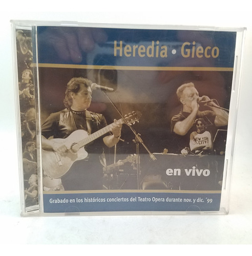 Heredia Leon Gieco - En Vivo Teatro Opera 1999 - Cd - Mb