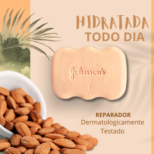 Kit Sabonetes Johnson's AmĂȘndoas Em Barra Nutri Spa 3x80g