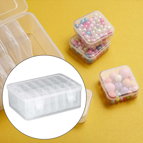 Caja De Almacenamiento De Cuentas Con 14 Gird Diamond Art