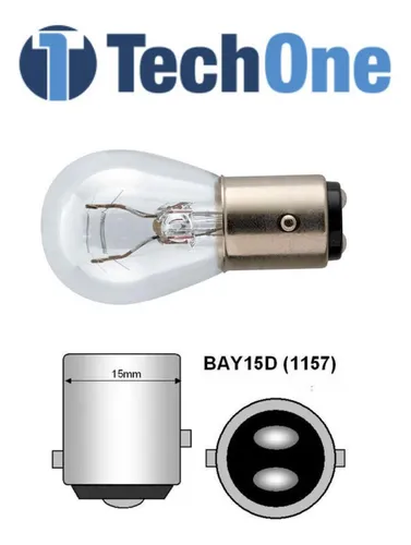 Kit 20 Lampada Bay15d 1034 Halogena 2 Polo P21/5w Cinoy 24v