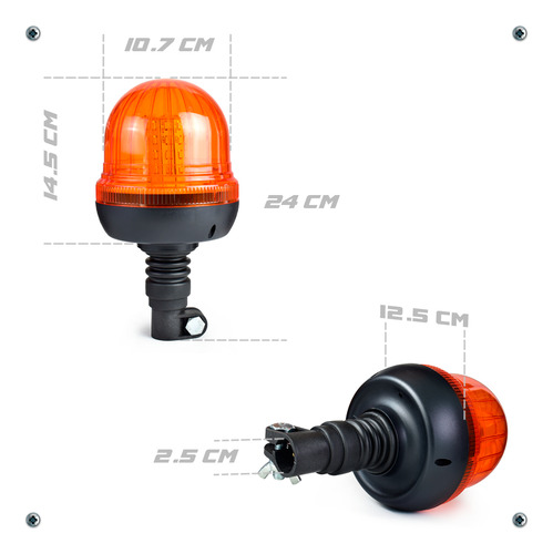 Torreta 40 Led 3030 Emergencia Camión Grúa Terminal Tornillo