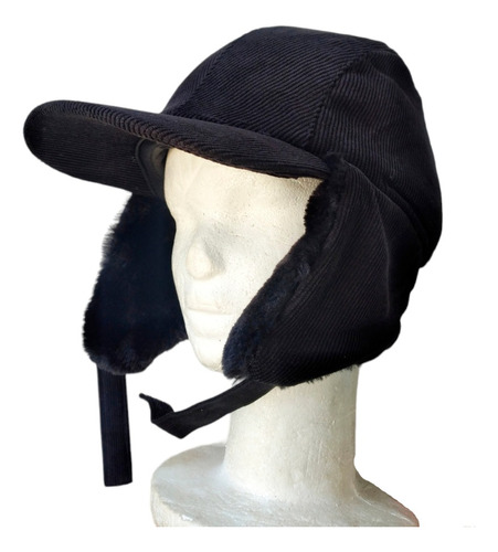 Gorro Aviador Niños Con Visera De Corderoy Térmico Orejeras