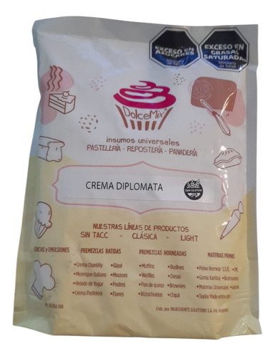 Premezcla Crema Diplomata Polvo X500 Gr Dolce Mix -la Botica