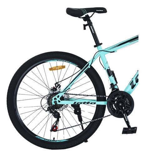 Bicicleta Lotto Mtb Rodado 26 Freno Disco 21 Cambios Color Verde Agua Tamaño Del Cuadro M