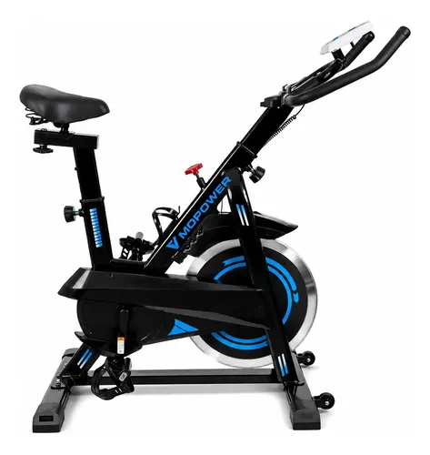 Bicicleta Ergométrica Spinning Mopower Cycling Experience Roda inércia 20kg Suporta até 120kg - R$ 878,63