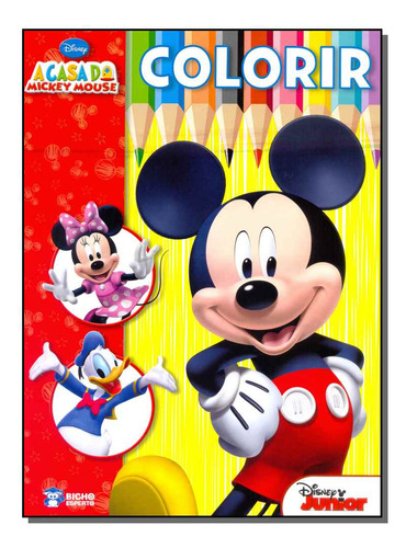 Libro Disney Colorir Casa Do Mickey Mouse De Diversos Autore