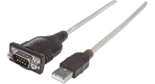 Convertidor Adaptador Serial A Usb Manhattan Db9 Com  45cm