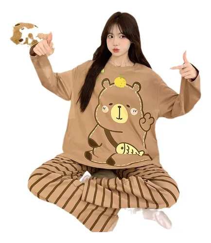 comprar Pijamas De Mujer Capibara,pijamas De Dibujos Animados