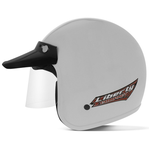 Capacete Aberto Pro Tork Branco Liberty Compact Com Viseira