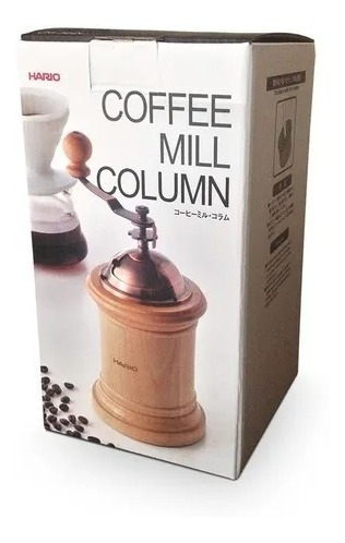 Imagem 1 de 4 de Moedor De Café Hario Madeira Coffee Mill Column Manual 40g