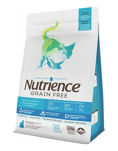 Nutrience Gf Pescado Oceánico Para Gatos 5 Kg Bolsa