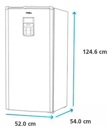 Refrigeradora Mabe 187l Inox Rmu202pxprs1