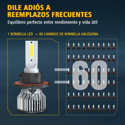 .. H13/9008 Faro Led Luz Alta / Baja+h10 Kit De Luz
