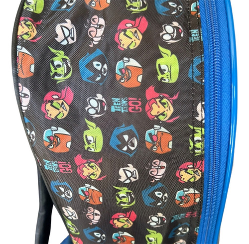 Mochila Jovens Titans Escolar Infantil Teen Titans Go Costas Cor Azul