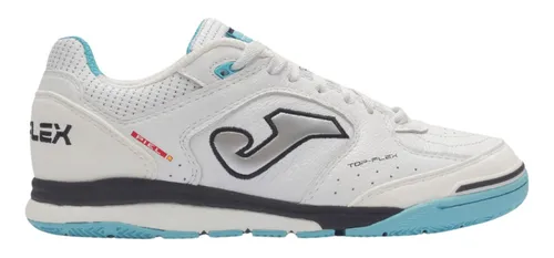 Chuteira Futsal Joma Top Flex Rebound Branco E Preto