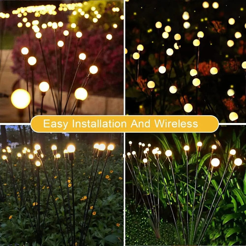 Luces Led Artificiales En Forma De Luciérnaga, 4 Piezas