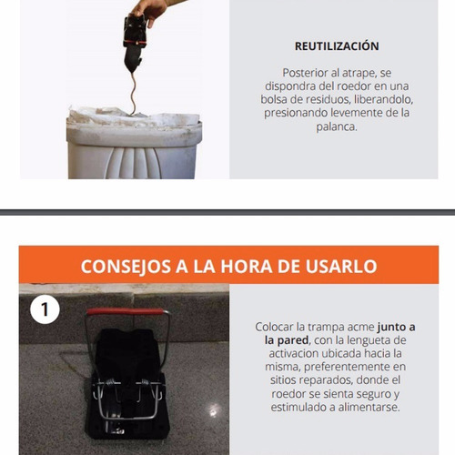 Imagen 6 de 10 de 3 Trampas Para Ratas Trampera Profesional Laucha Roedor Rata