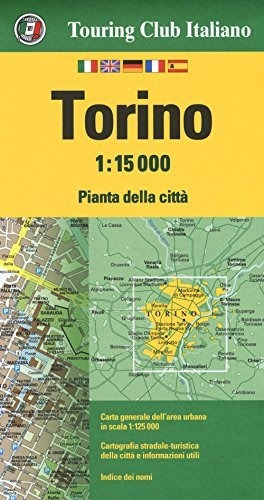 Book : Torino, Italy City Map 1: 15,000 (english, Spanish,.
