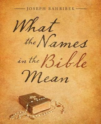 Libro What The Names In The Bible Mean - Joseph Bahribek