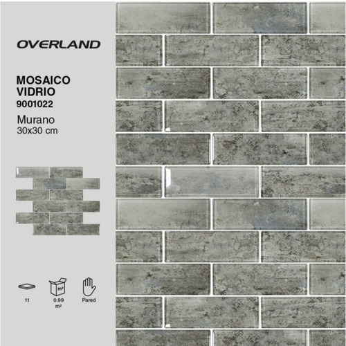 Ov Malla Mosaico Listelo Multicolor De Vidrio Murano 9001022