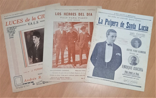 Antigua Partitura Vals Fru Fru. H. Manzi. Lotes X 5 A Elegir