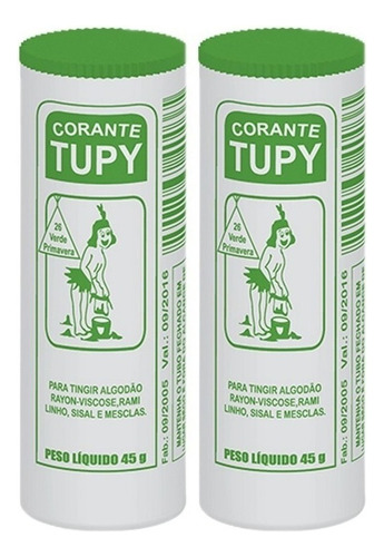 Corante Tupy Tingir Tecido Tie Dye Artesanato- Verde Claro