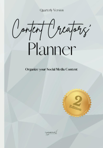 Libro: Content Creators Planner 2nd Edition (gray): Organiz