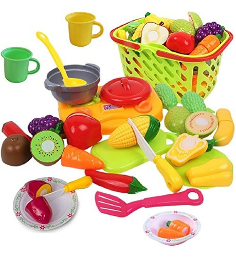 Cutting Play Vegetables Para Ninos Cut Toy Food Y Mini Cooki