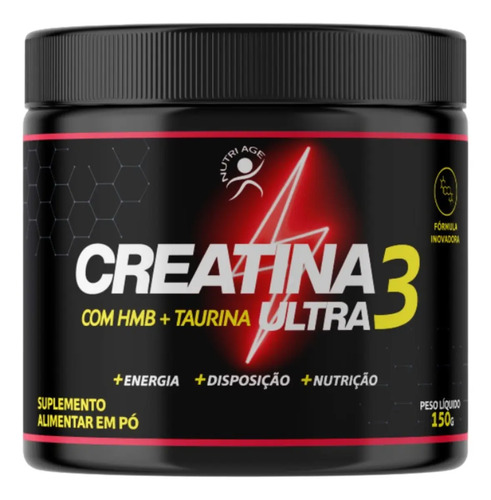 Creatina 3 Ultra - Creatina + Taurina + Hmb Nutriage Sabor N/D