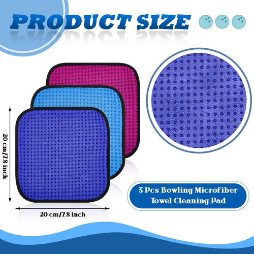 Toallas De Microfibra Para Bolas De Boliche 20 X 20 Cm Nombre Del Diseño
