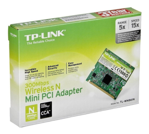 Tarjeta De Red Inalambrica Mini Pci 300mbps Tl-wn861n Laptop