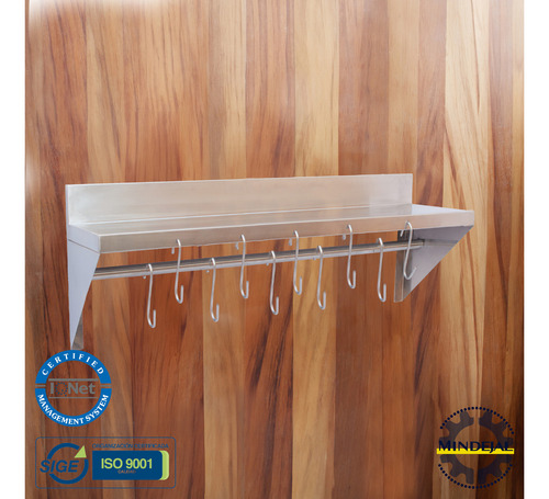 Repisa 100% Acero Inoxidable Marca Mindejal