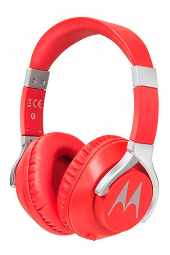 Audífonos Over-ear Motorola Pulse 200 Bass Rojo Con Cable