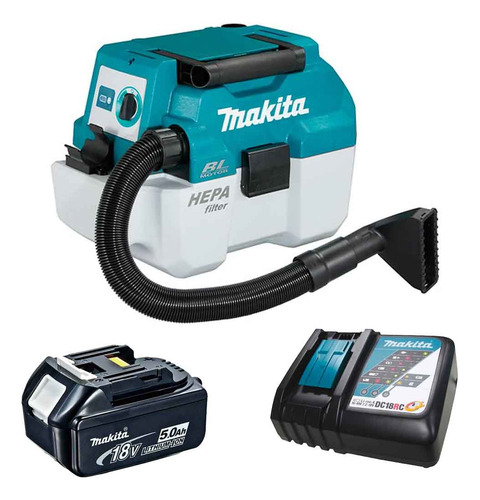 Aspirador Bateria 18v Dvc750lz + Bat + Carreg Bivolt Makita
