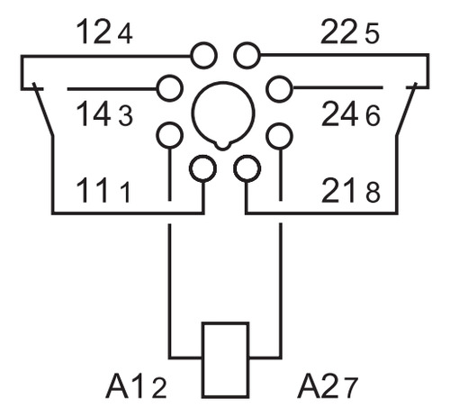 2pzas Relevador 8pin 2p2t 10a Finder 6012 Bobina A Elegir