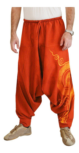 Pantalones De Harén Casuales For Hombre Pantalones Hippie C