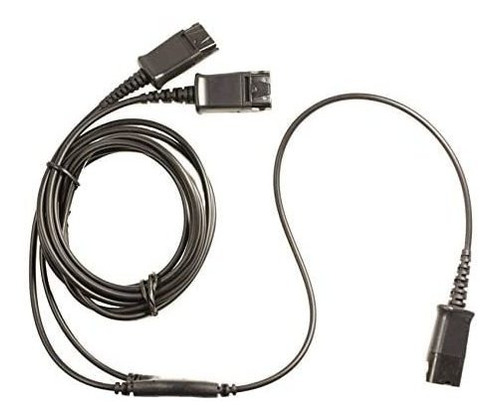 Cable Y Splitter Compatible Con Plantronics Qd Headsets